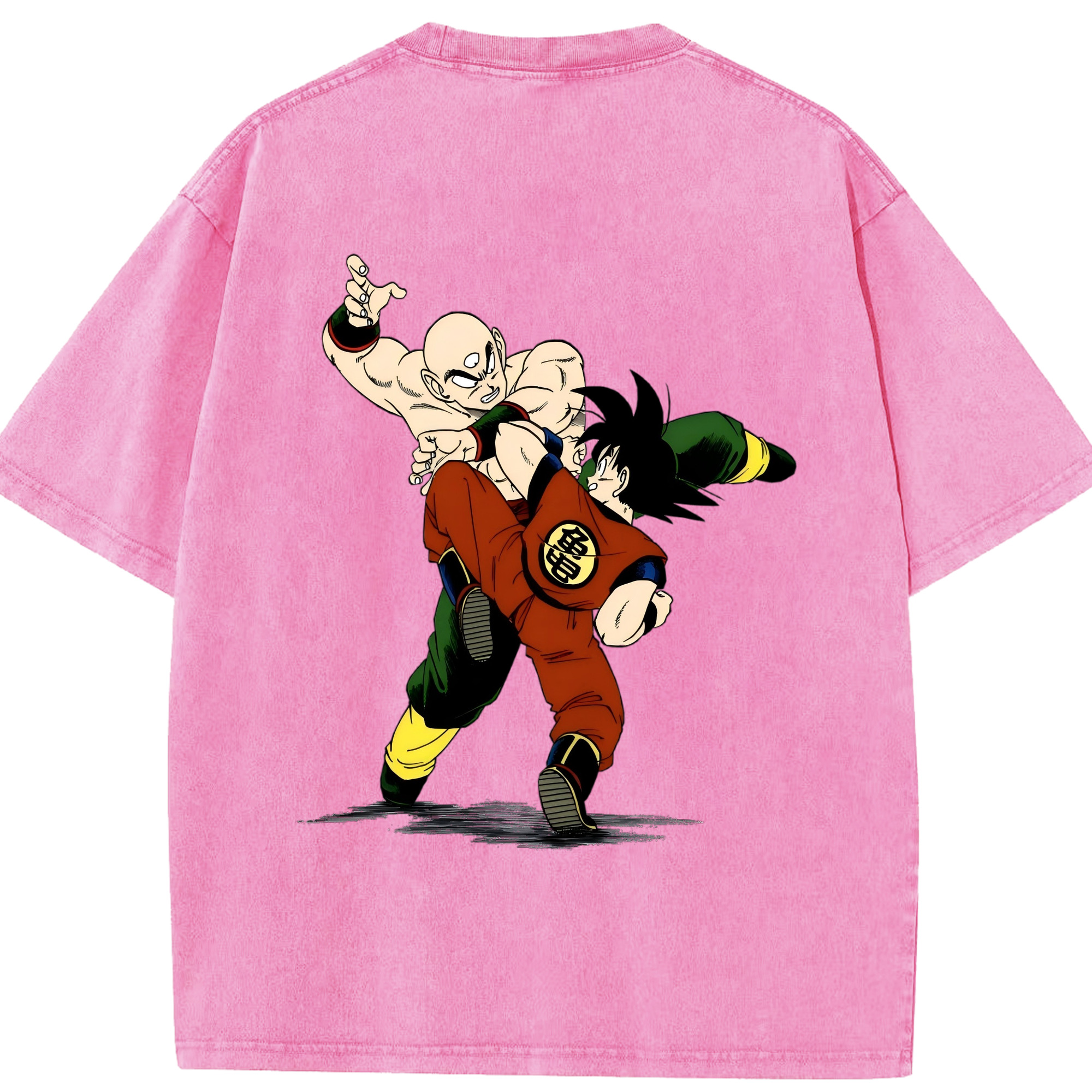 （画像用） ドラゴンボール DRAGON BALL 綿100% ヴィンテージ風 半袖Tシャツ（背面プリント）